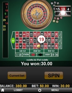 roulette spelen iPad